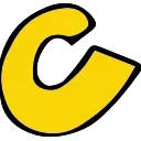 Желтые буквы emoji ©