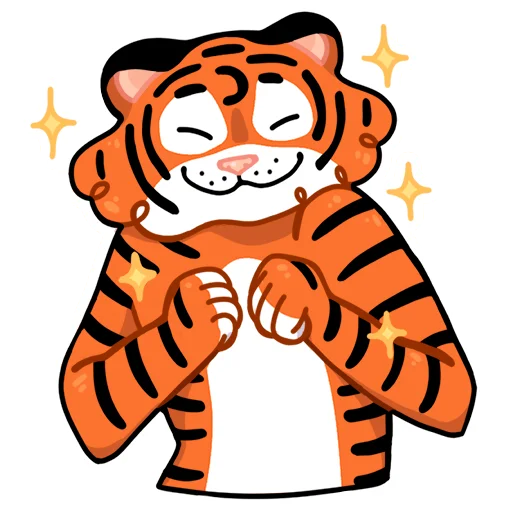 Telegram stickers Тигриные настроения