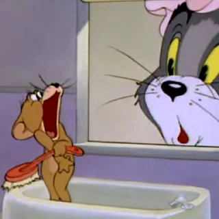 Tom & Jerry sticker 🛁
