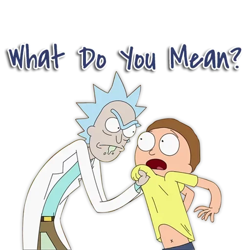 Стикер Rick and Morty 🤨