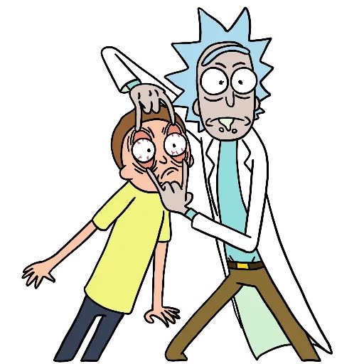 Стикер Rick and Morty 😩