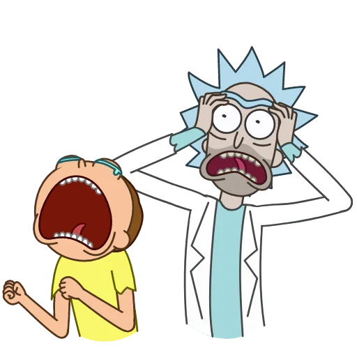 Стикер Rick and Morty 🤔