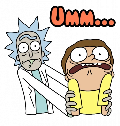Стикер Rick and Morty ❓