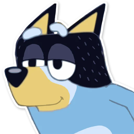 Telegram stiker «Unofficial Bluey» ☺