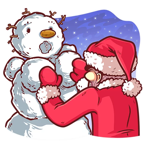 Very Bad Santa sticker ☃