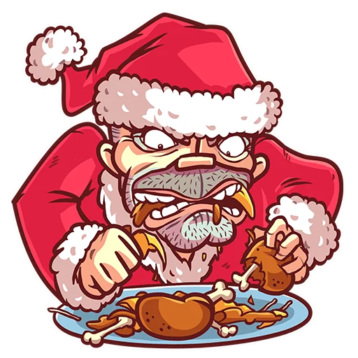 Very Bad Santa sticker 🍗