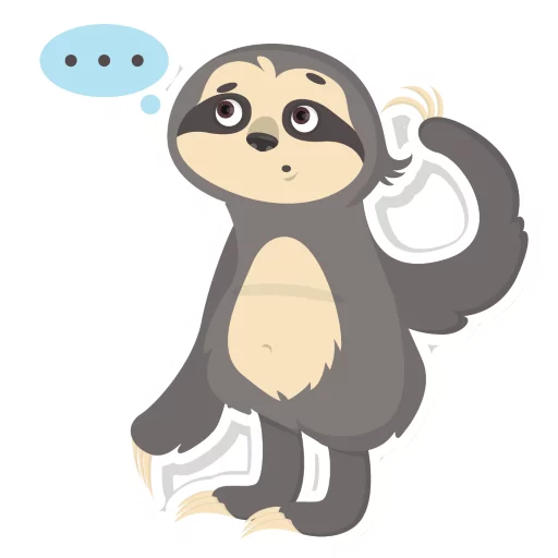 Lazy Sloth emoji 😏