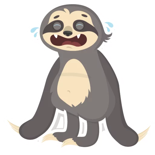 Lazy Sloth emoji 😭