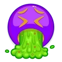 Violet Emoji sticker 🤮