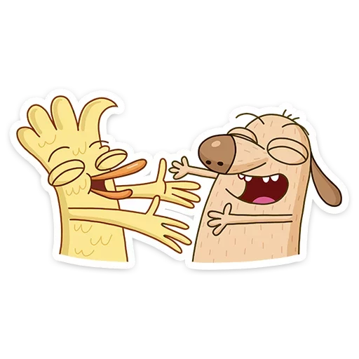 Дигги и Зак emoji 🤗