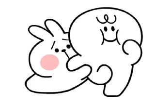 White Rabbit sticker 😔