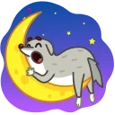 Wolf Alpha emoji 😴