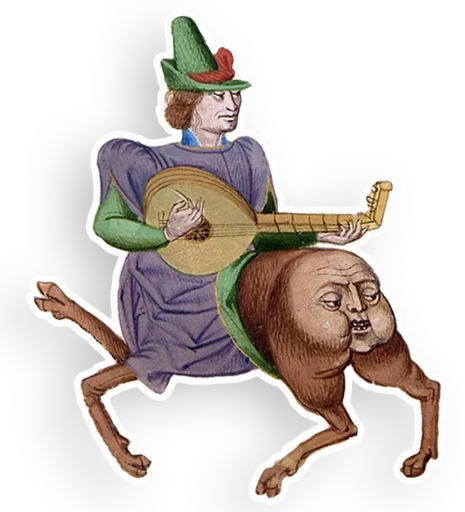 Weird things from Middle Age stiker 🎸