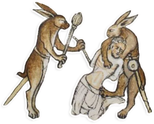 Weird things from Middle Age stiker 🐰