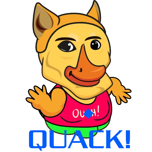 Стикер Quack! 🤏
