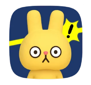 Yellow Rabbit sticker 😳