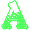 Telegram emoji Зелёные буквы