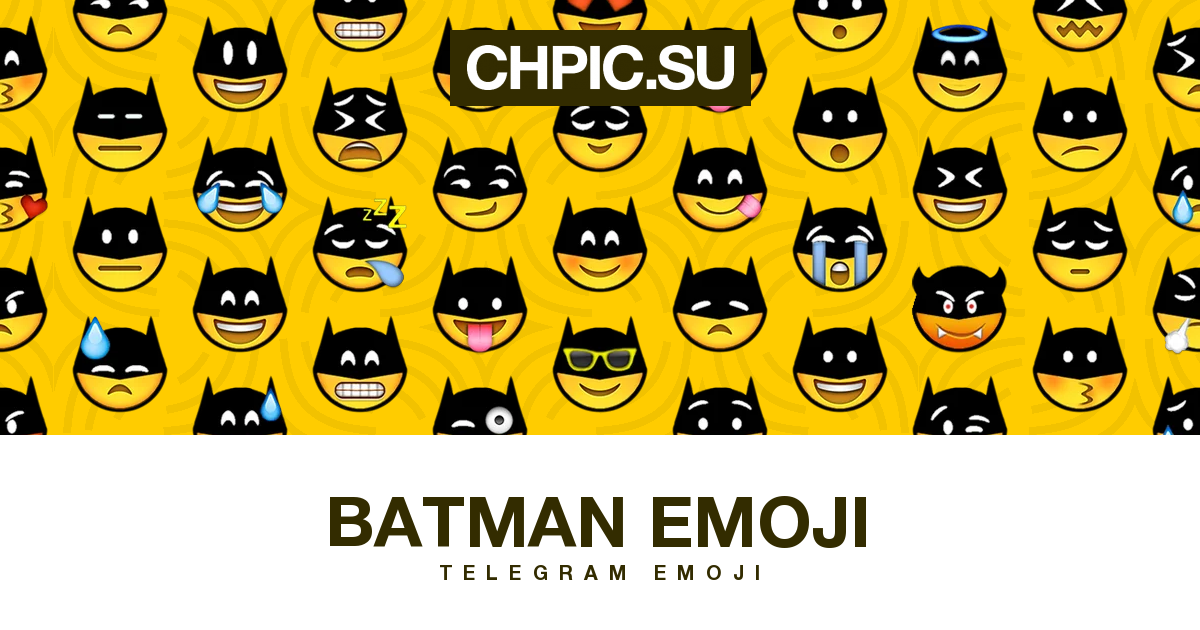 Telegram Emojis Batman Emoji