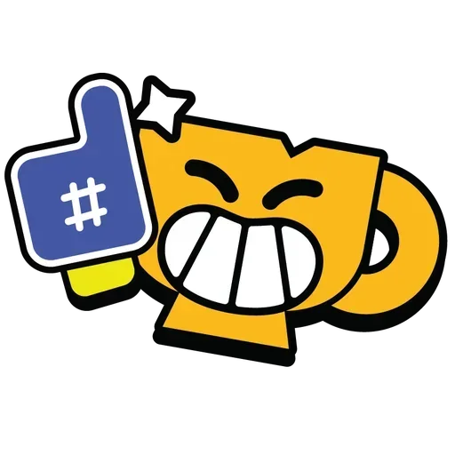 Brawl Stars Pins (Exclusive) emoji 🟦
