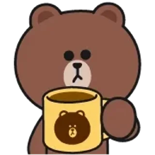 Brown and Cony emoji ☕️