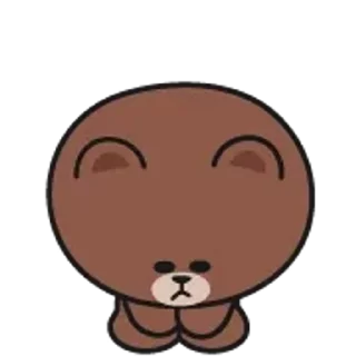 Brown and Cony emoji 😌