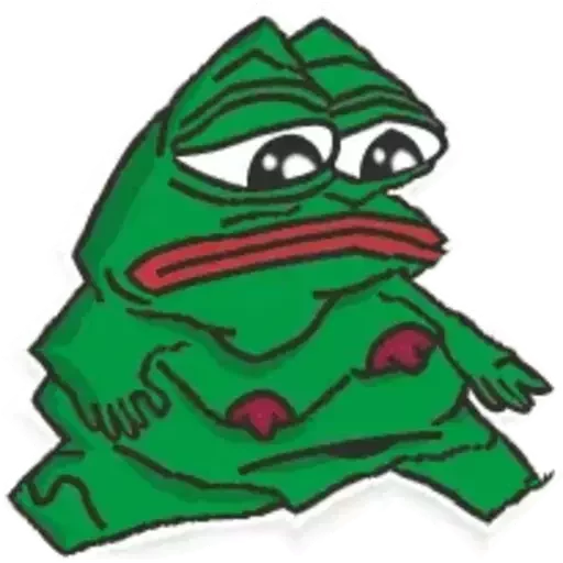 Distortion Pepe emoji 😓