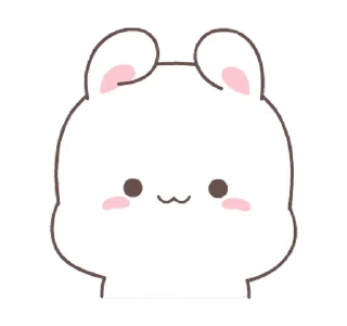 Fluffy Bunny emoji 😌