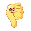 Hands for Friends emoji 👎