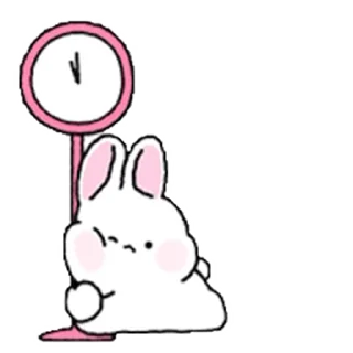 Lovely Rabbit Tozzi 2 emoji ⏰