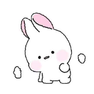 Lovely Rabbit Tozzi emoji 😮‍💨
