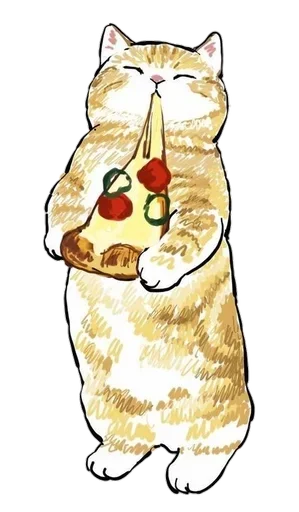 Коты mofu_sand emoji 🍕