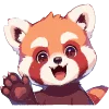 Red Pandas emoji 👋