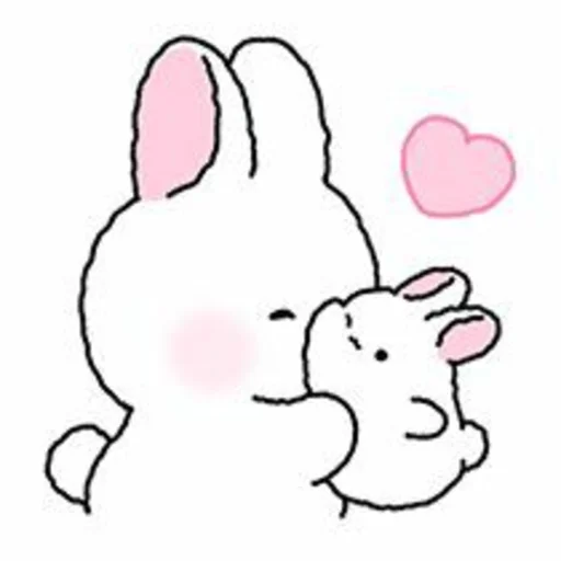 Telegram stickers Rabbit Love
